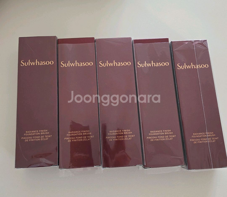 설화수 레디언스 피니쉬 파운데이션 브러쉬 5P일괄--0
