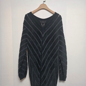 랑방 콜렉션 롱니트 스웨터 진그린(F)