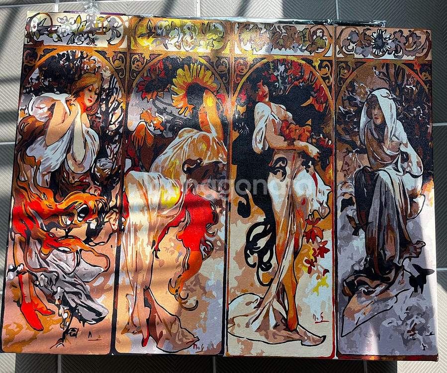 명화그리기 완성품 그림 (50*40cm) (2)--0