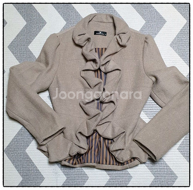 여성 모직 자켓 아이보리 [66]--1