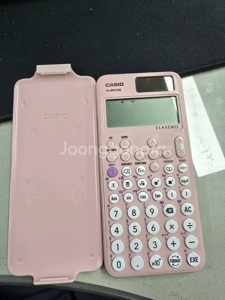 카시오 공학용계산기 핑크--1