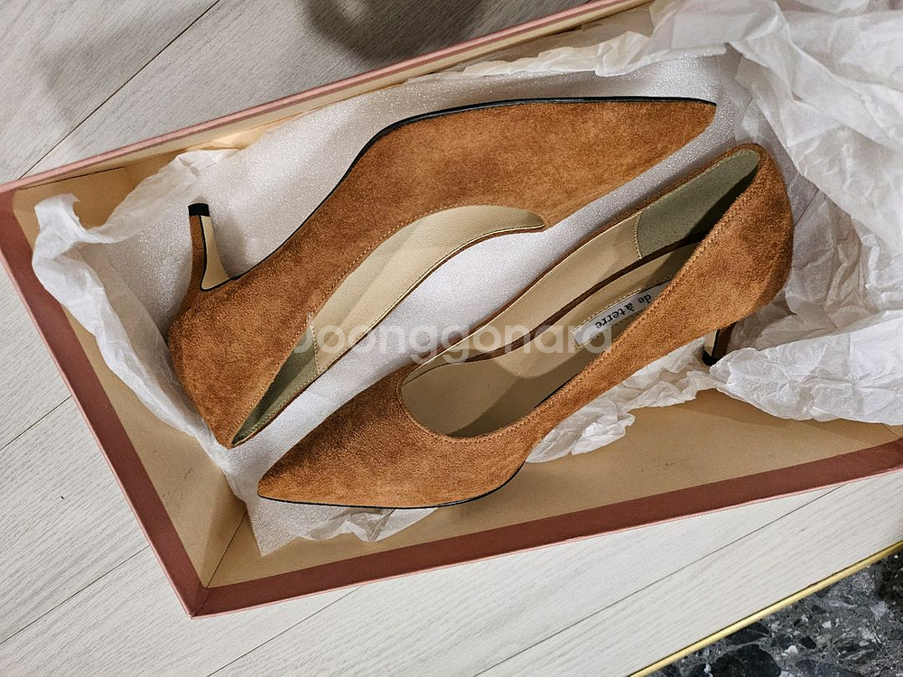 드아떼르 구두 5.5센치 230사이즈 새상품 스웨이드--0