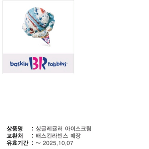 (2장) 배스킨라빈스 싱글레귤러 / 배라 싱글레귤러