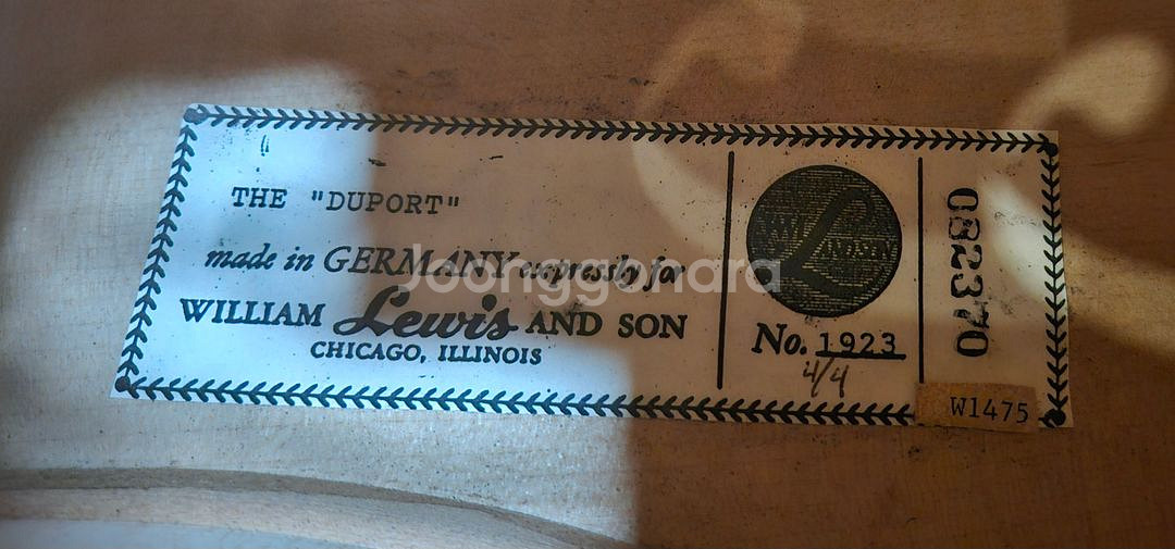 William Lewis & Son 4/4 사이즈 첼로--4