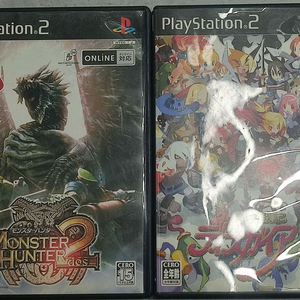Ps2 마계전기 디스가이아2, 몬스터헌터2 팝니다 일판