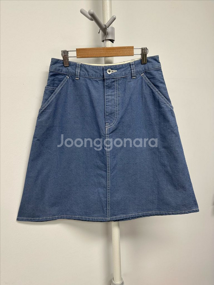 마가렛호웰 디테일 데님 스커트--0