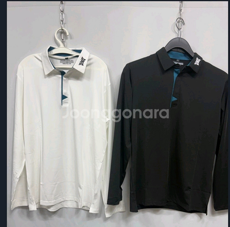 남성 pxg 카라 긴팔--0