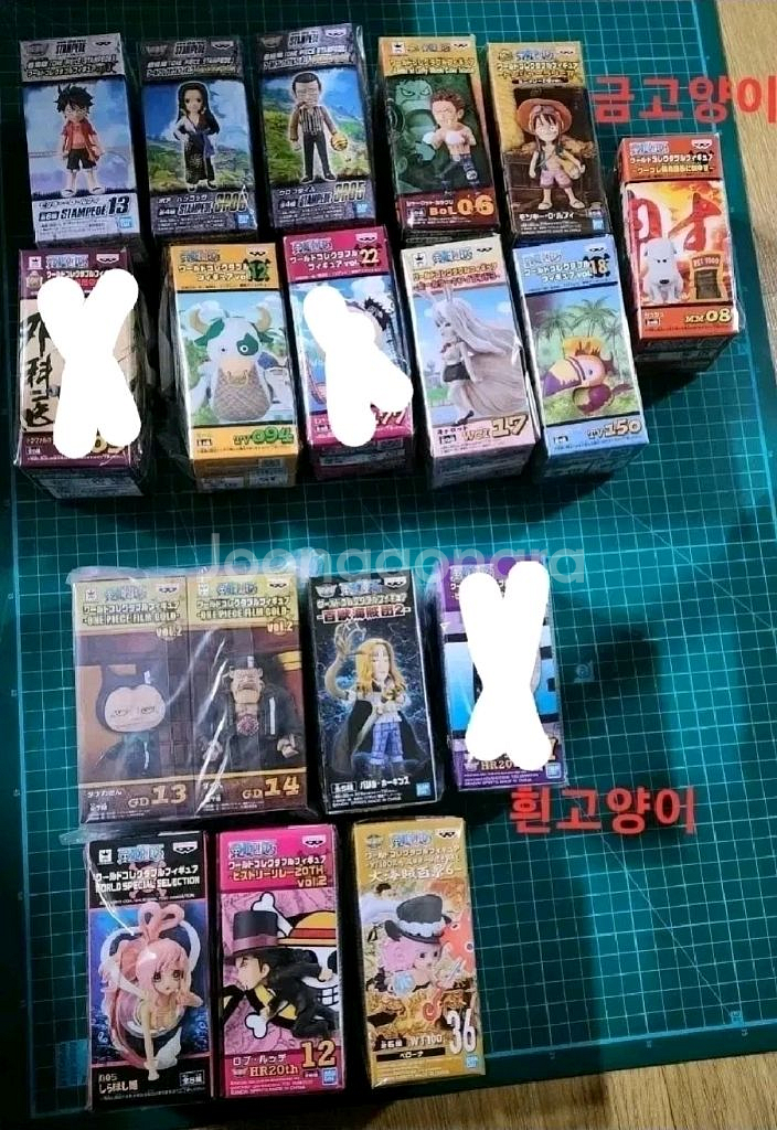 원피스 월콜 트레져랠리, 낱개들 팝니다.--4