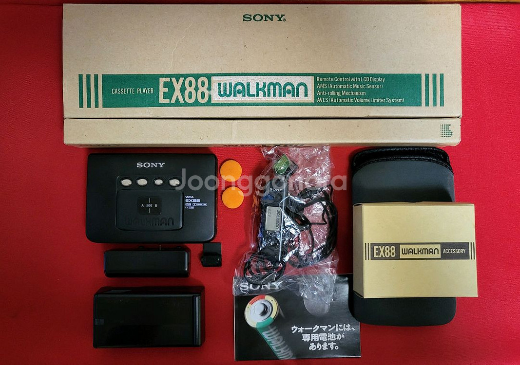 소니워크맨 WM-EX88 민트급 박스풀셋 정상작동품--0
