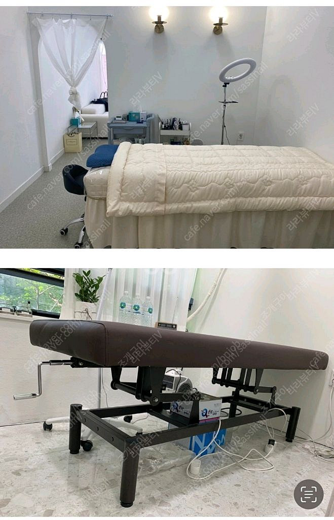 수동 높이조절 마사지침대 피부관리 반영구 왁싱 속눈썹--2