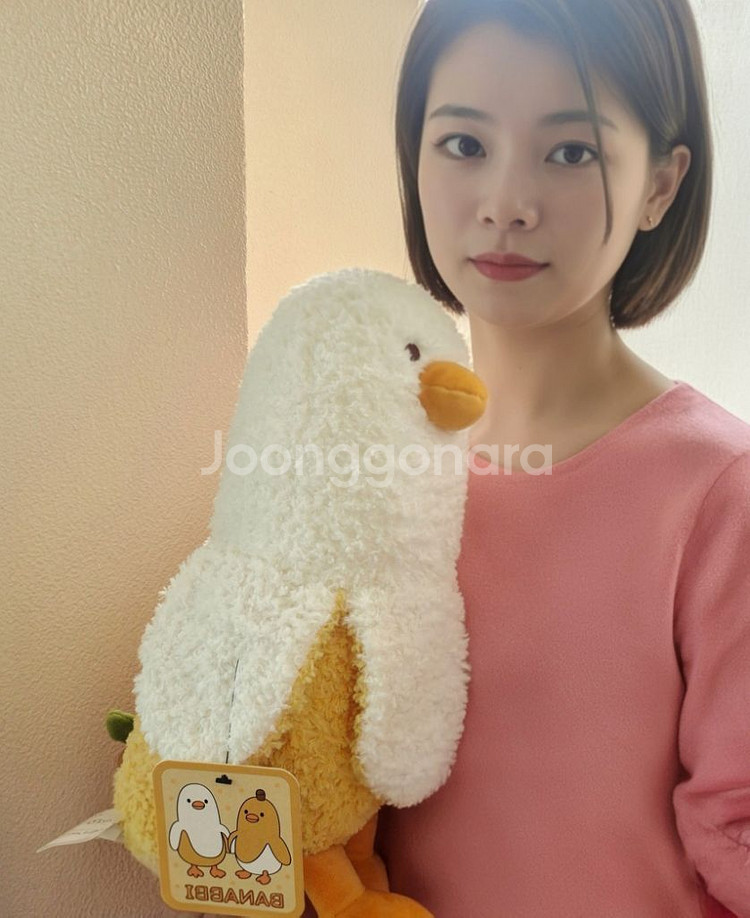 새제품 바나나오리 인형 쿠션 바디필로우 바나나 치킨--1