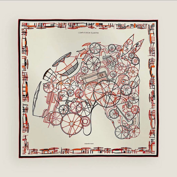 새상품 ) 에르메스 까레 스카프 Complication--3