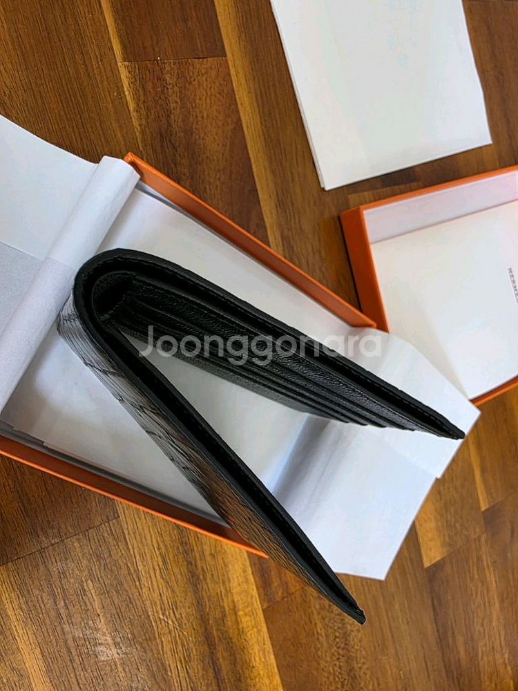 에르메스 MC2 반지갑 매트엘리게이터 그린 신품급--1