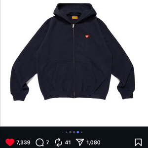 휴먼메이드 후드집업 이미지
