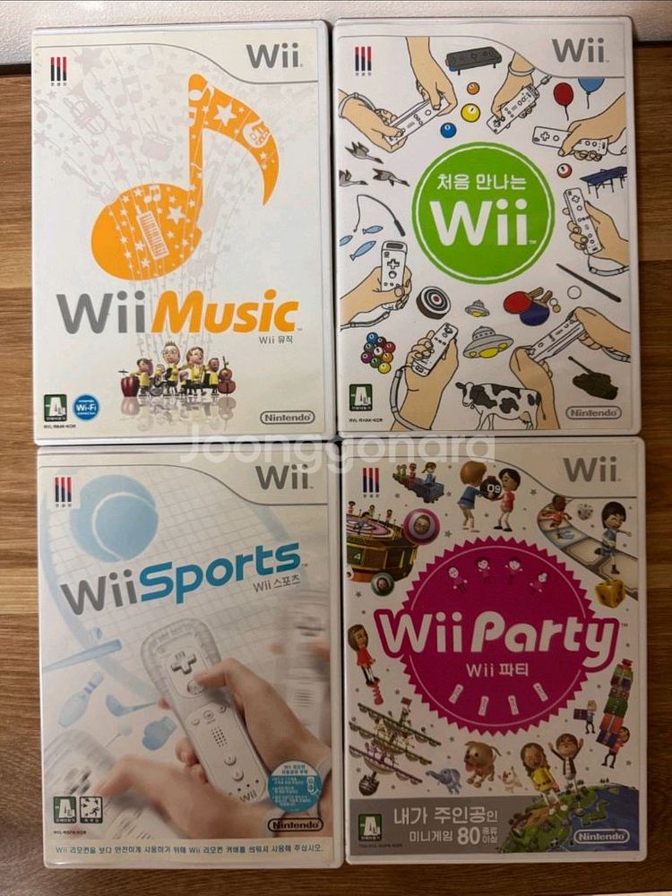 닌텐도위 wii 인기게임 4개 일괄 판매 합니다.--0