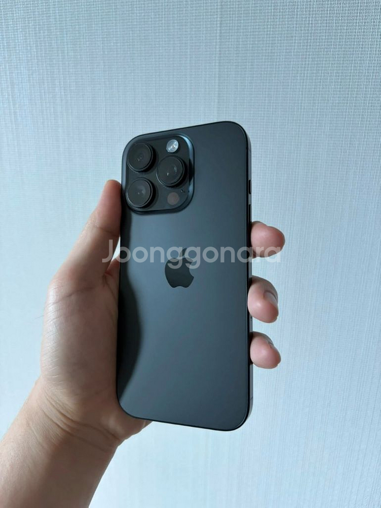 아이폰 16프로 블랙 256GB 애캐플 풀박스--0