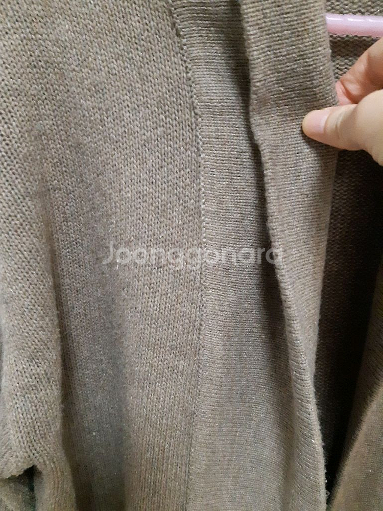 브라운 롱 가디건--1