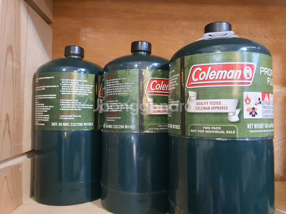 콜맨 1파운드 가스통4개--0