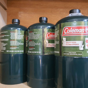 콜맨 1파운드 가스통4개
