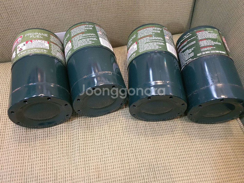 콜맨 1파운드 가스통4개--4