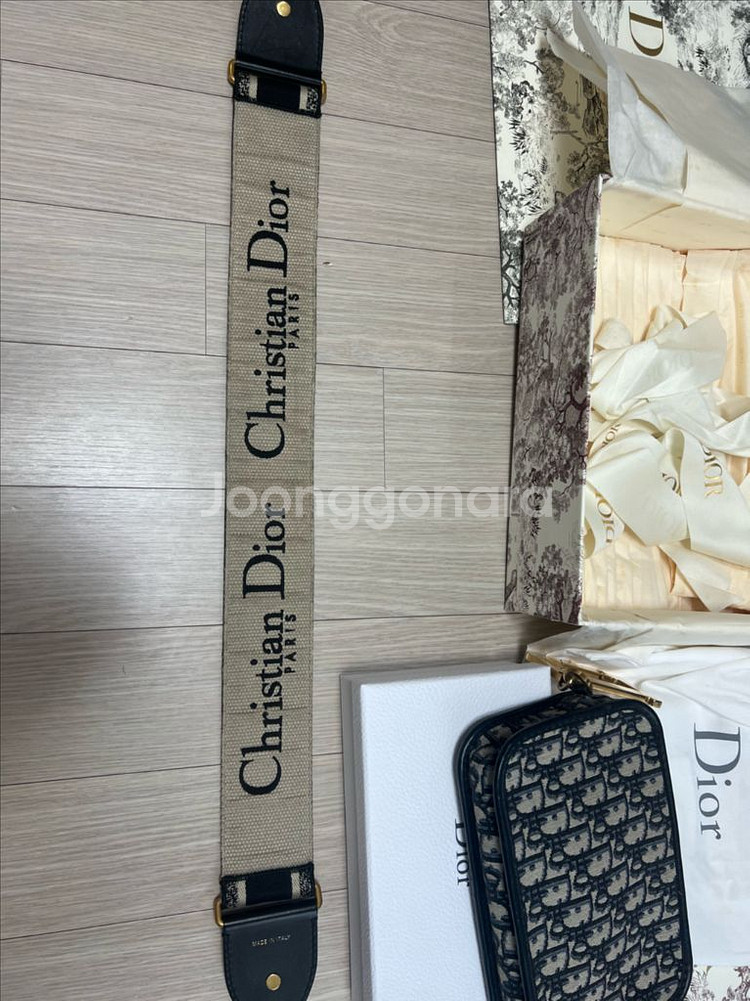 디올 퀘이크 오블리크 클러치+스트랩--8