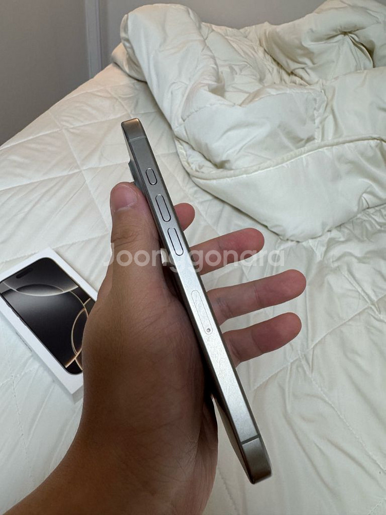 S급 아이폰16프로 256G 내추럴 자급제 풀박스--4