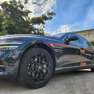 올뉴 제네시스 G80 19인치 녹용휠 블랙휠 순정휠