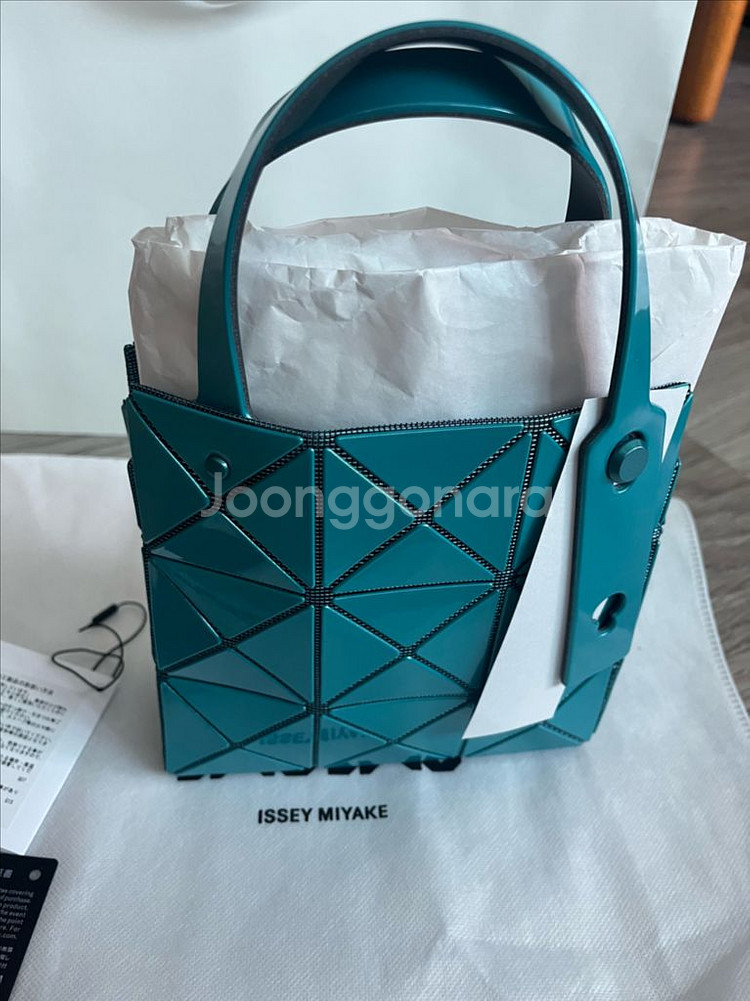 바오바오 캐럿 미니 토트백 터콰이즈 색상 9월 한정판--4
