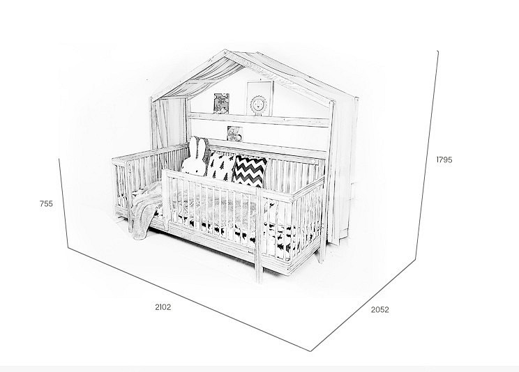 아임키트 원목1층 침대--5