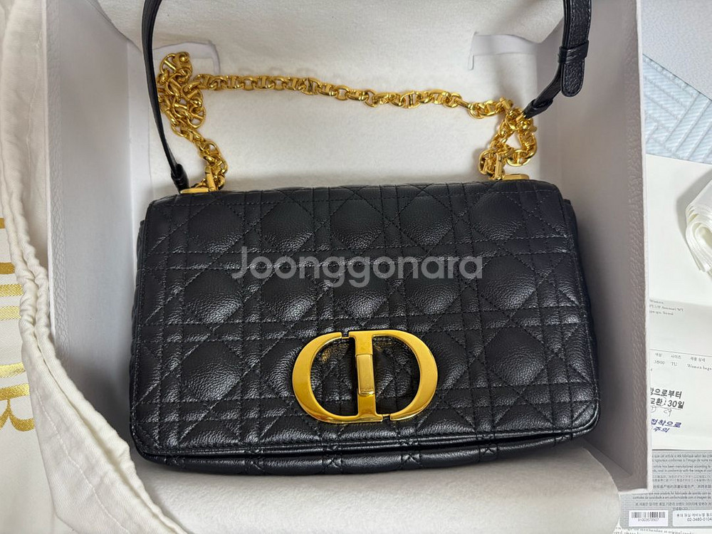 Dior 디올 카로백 미디움_ 박스 보증서 더스트백 쇼--2