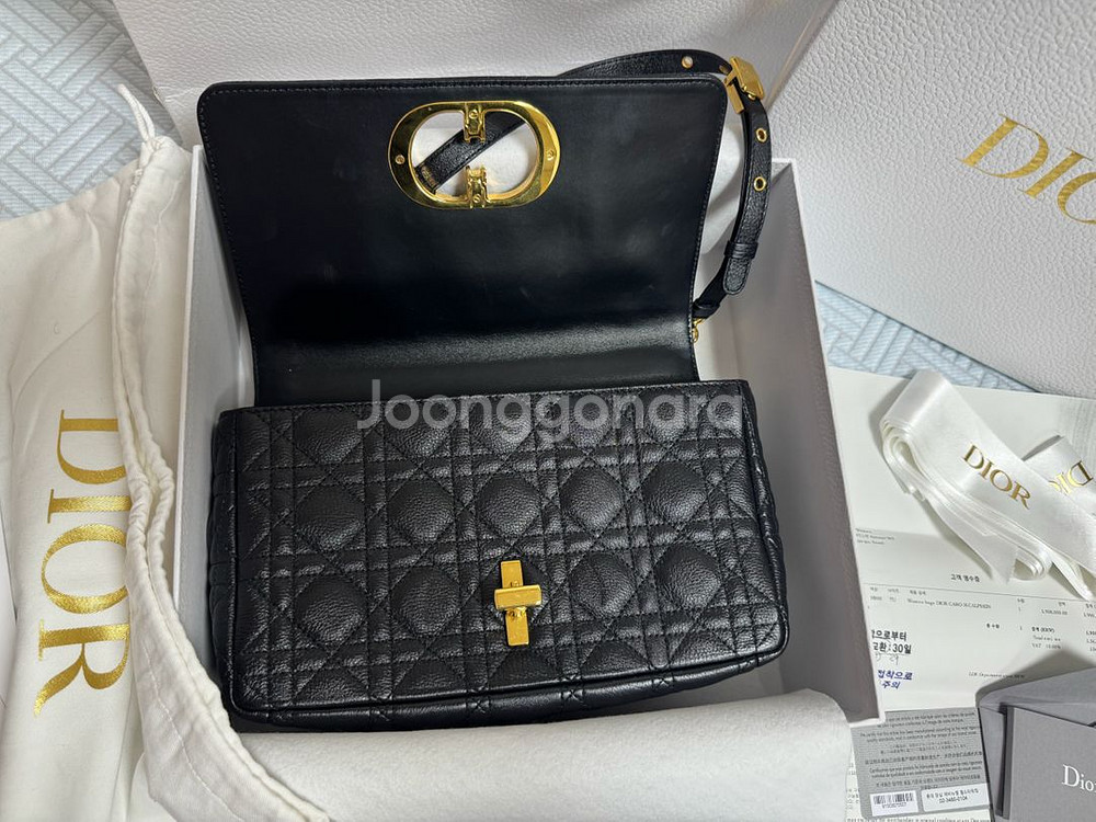 Dior 디올 카로백 미디움_ 박스 보증서 더스트백 쇼--4