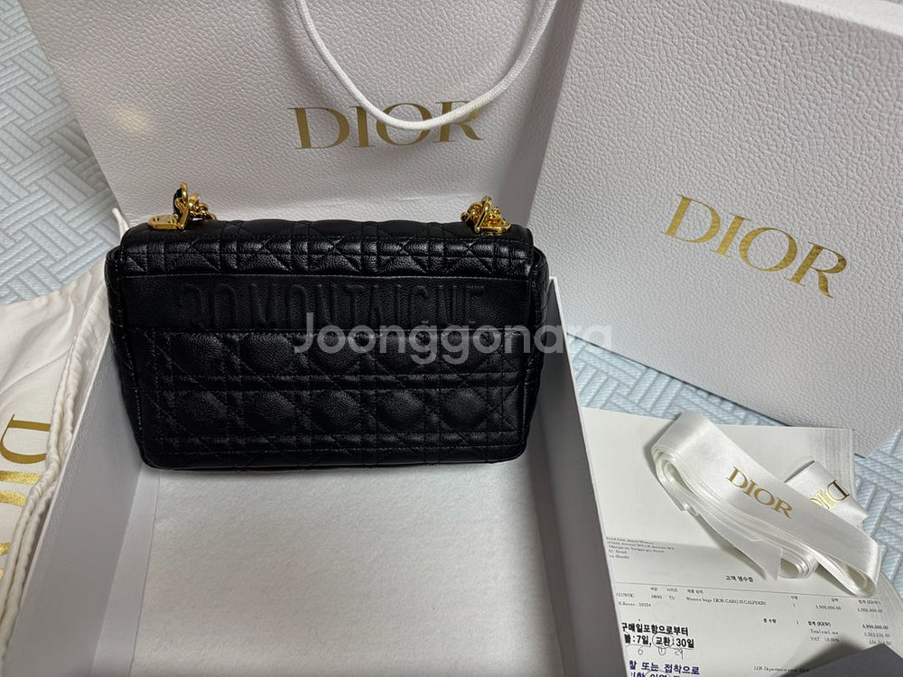 Dior 디올 카로백 미디움_ 박스 보증서 더스트백 쇼--6