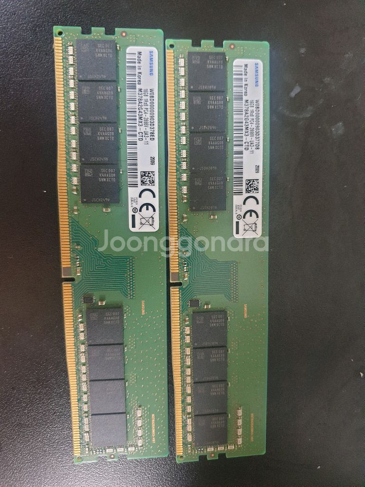 삼성 DDR4 16GB 램 2개 판매--0