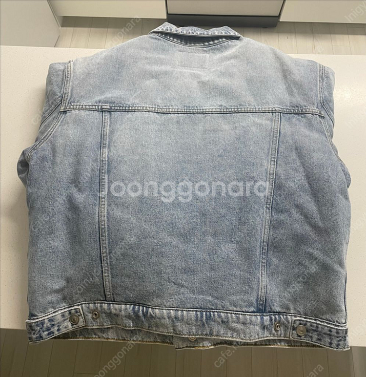 산드로 옴므 드롭 숄더 데님 자켓 52사이즈 새상품--9