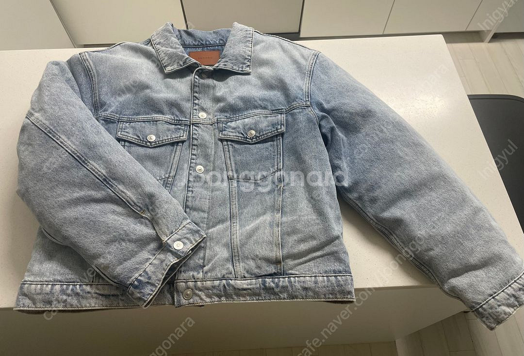 산드로 옴므 드롭 숄더 데님 자켓 52사이즈 새상품--11