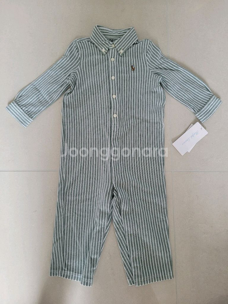 (새상품) 랄프로렌 커버올 바디수트 12m--3