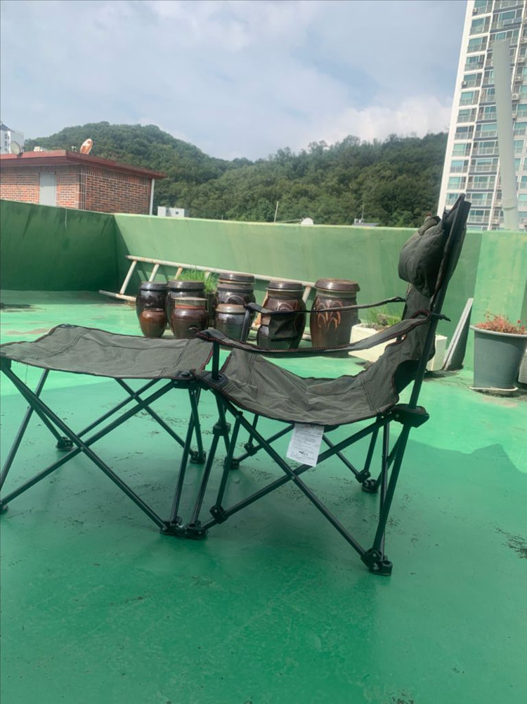 캠핑용 접이식 각도조절 발받침대 분리가능 릴렉스 캠핑의 이미지