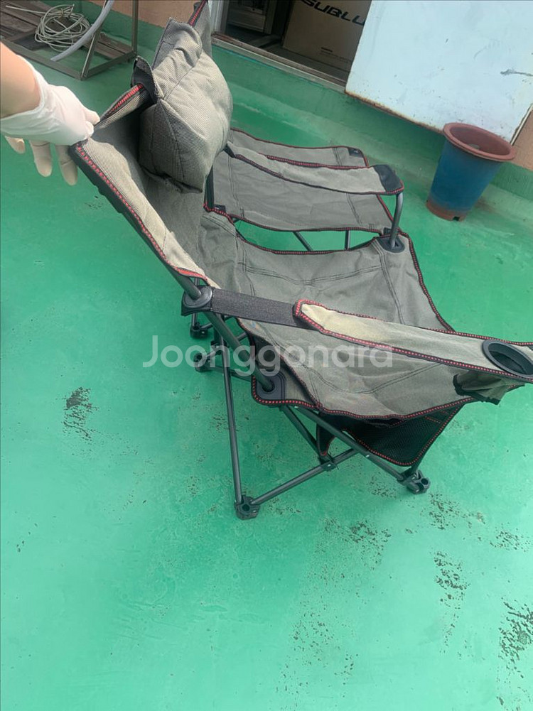 캠핑용 접이식 각도조절 발받침대 분리가능 릴렉스 캠핑의--1