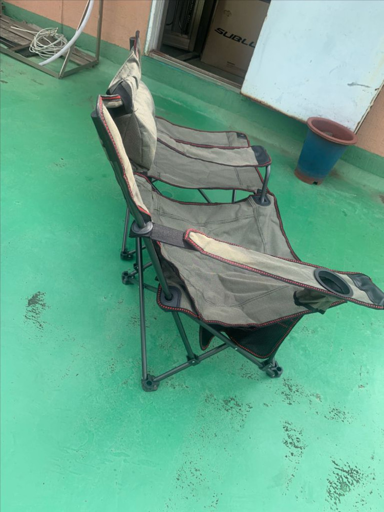 캠핑용 접이식 각도조절 발받침대 분리가능 릴렉스 캠핑의 이미지