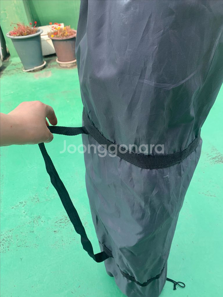 캠핑 야전 접이식 침대 네이비--3