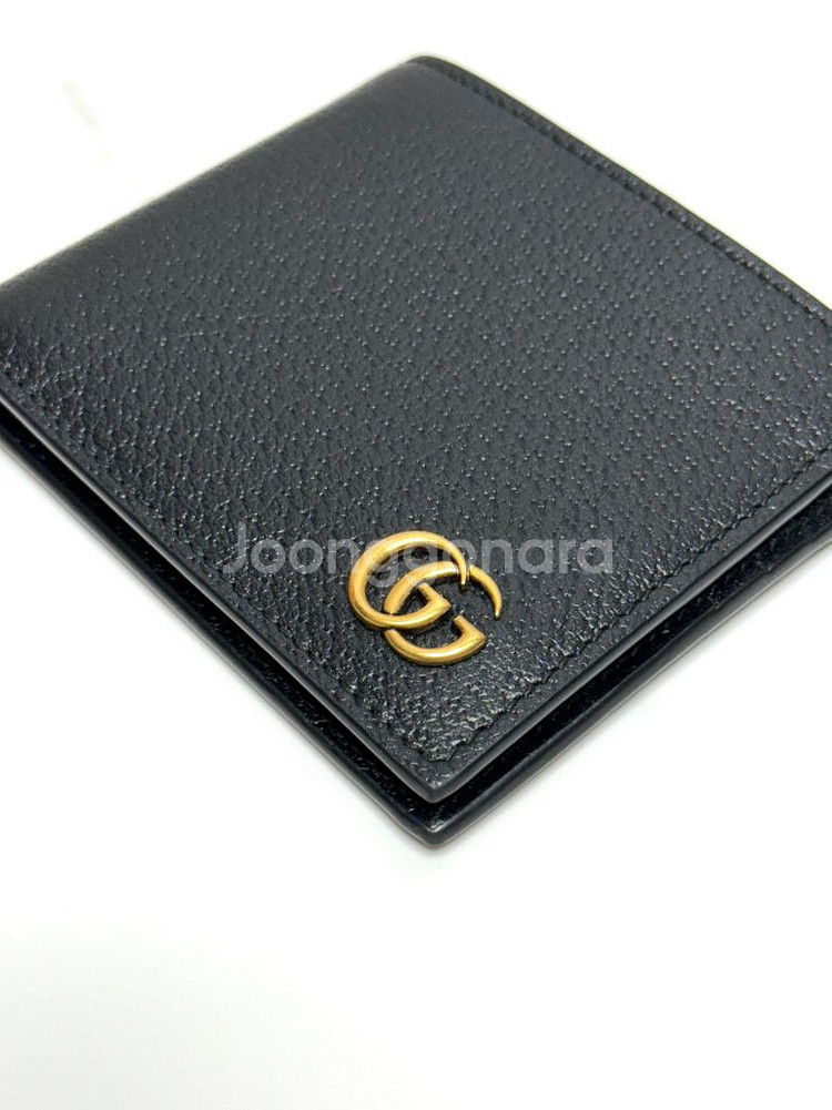 (정품/S)구찌 GG 마몬트 반지갑 블랙--6