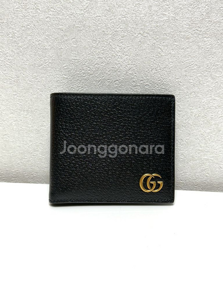 (정품/S)구찌 GG 마몬트 반지갑 블랙--1