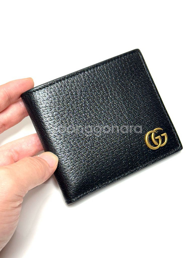 (정품/S)구찌 GG 마몬트 반지갑 블랙--5