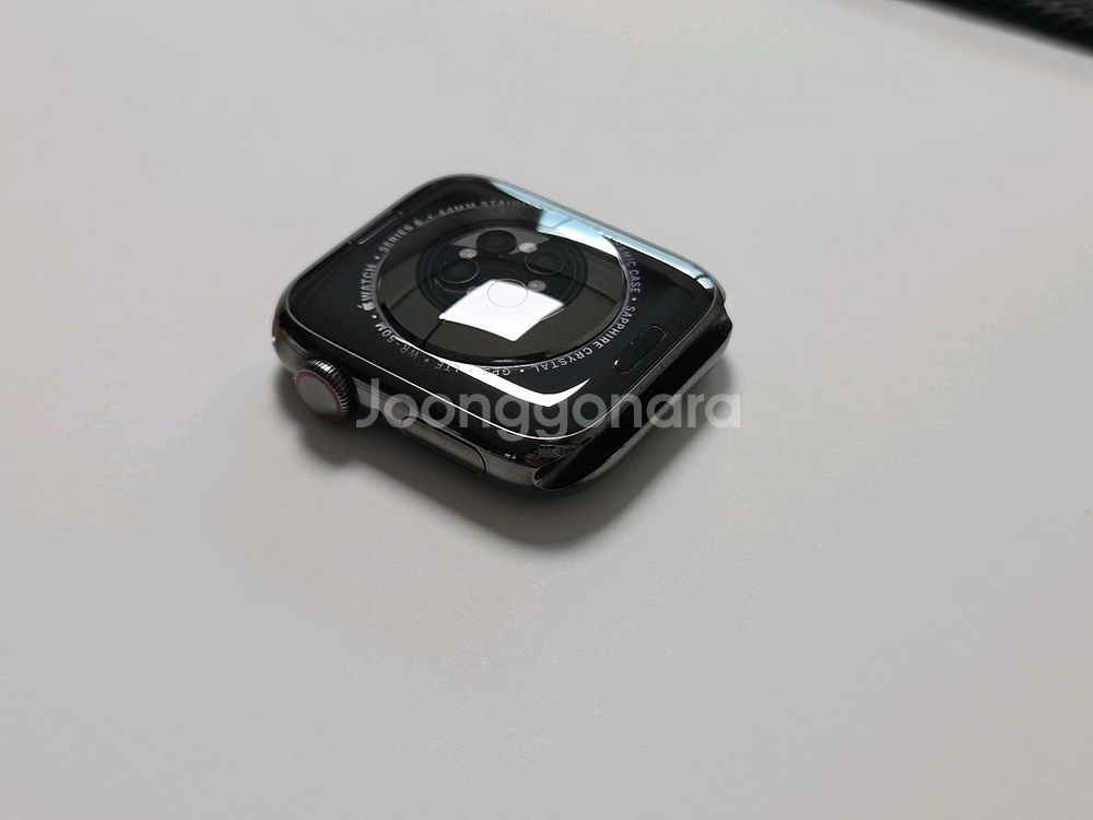 애플워치6 그래파이트 스테인리스(블랙) 44mm 셀룰러--1