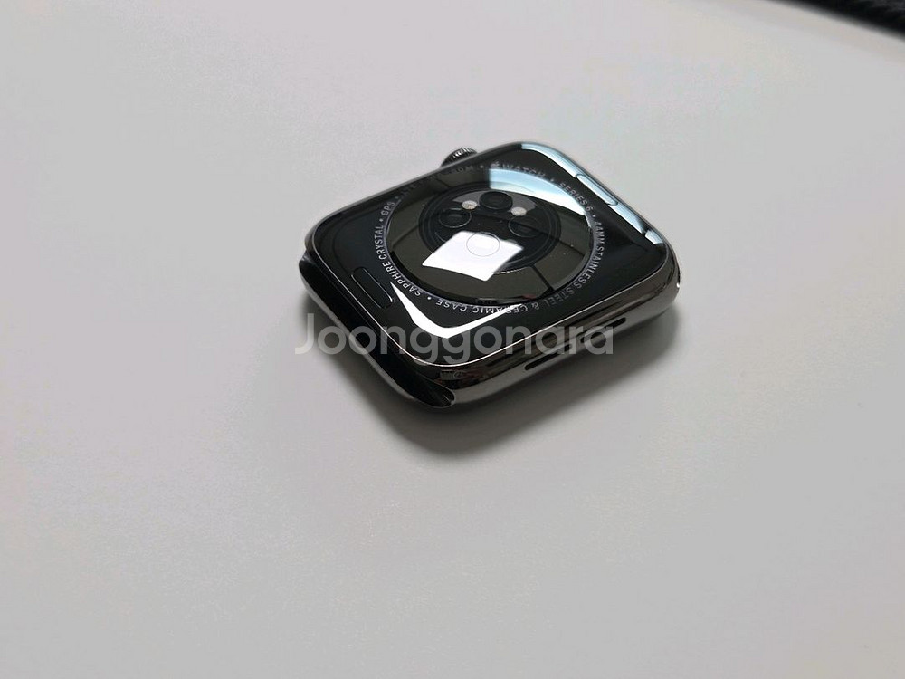 애플워치6 그래파이트 스테인리스(블랙) 44mm 셀룰러--2