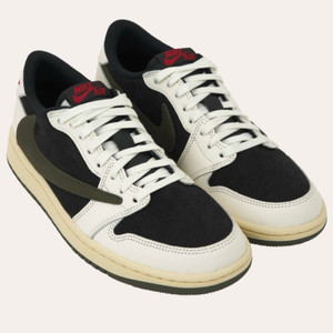 나이키 에어 조던 1 로우 트래비스 스캇 올리브 이미지