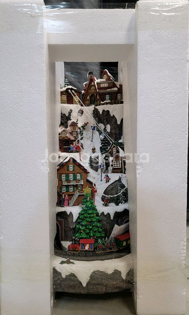 크리스마스 장식 멜로디 스키 산장--2