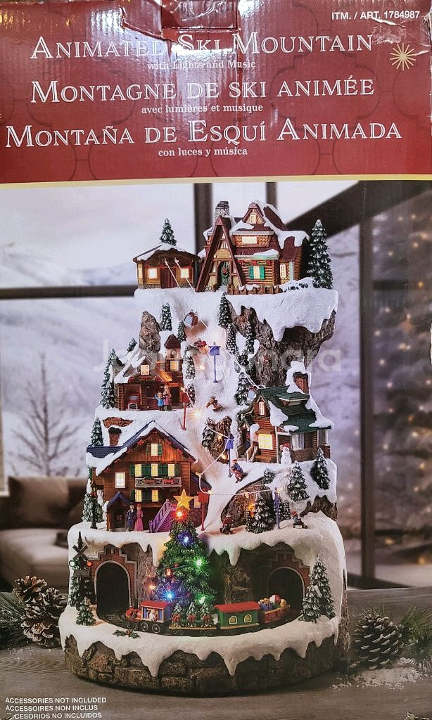 크리스마스 장식 멜로디 스키 산장--0