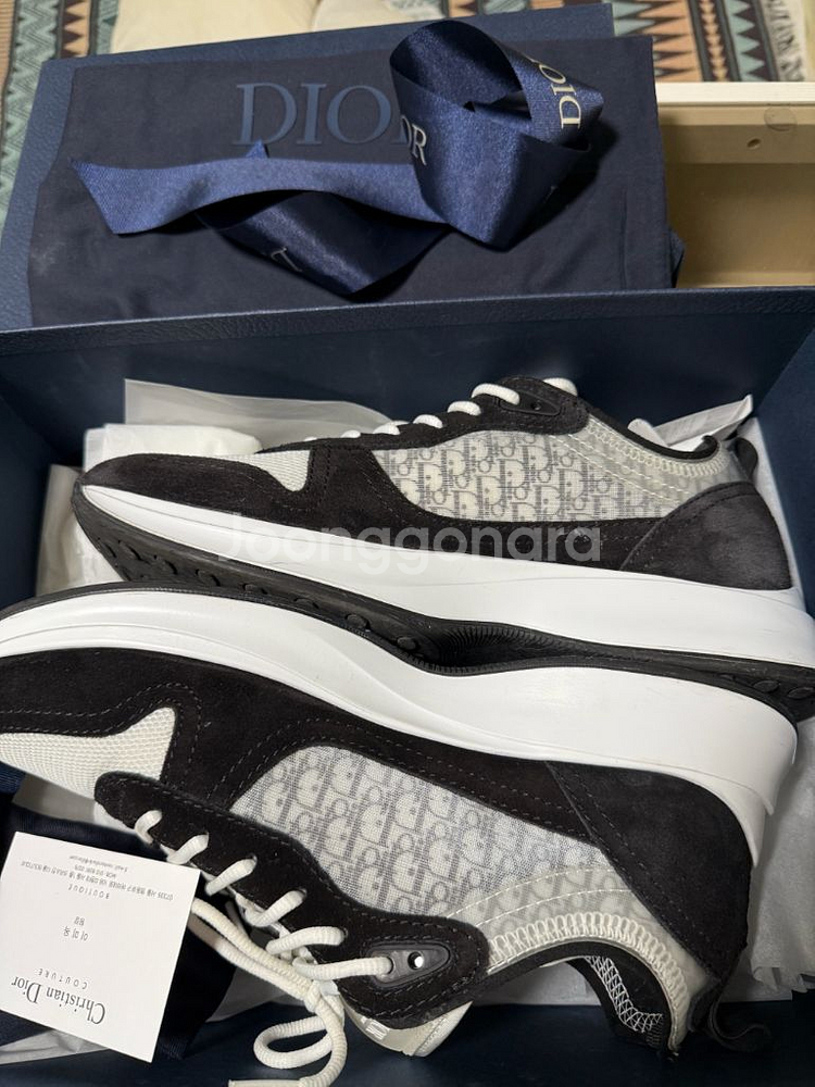 디올 b25 러너 스니커즈 43--8