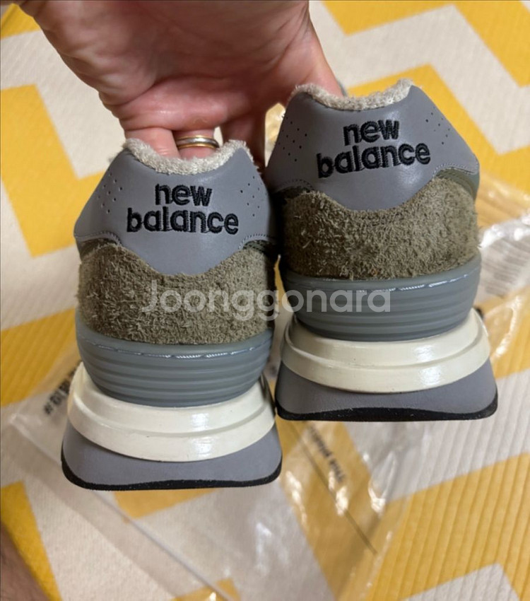 뉴발란스 574 레거시 스톤 아일랜드 그린 285사이즈--3